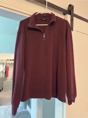 Rodd & Gunn Men's Zip-Neck Sweater - Burgundy